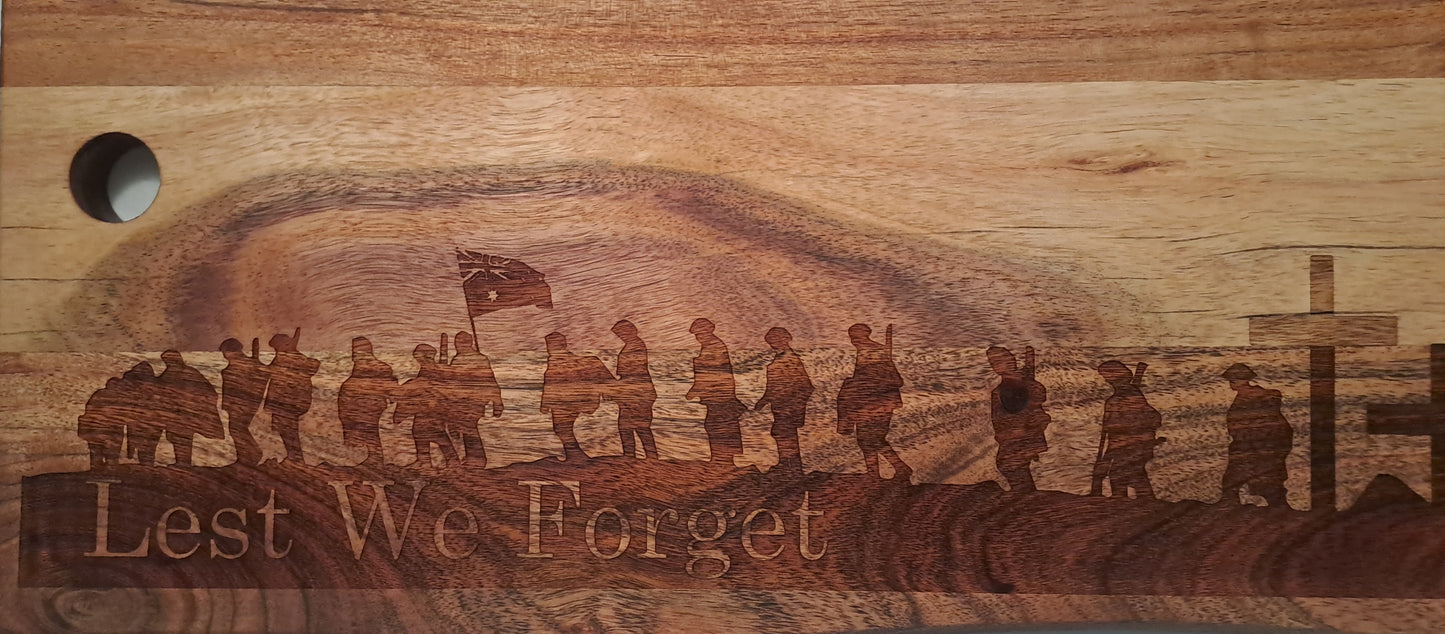 Acacia Serving Board Memorial