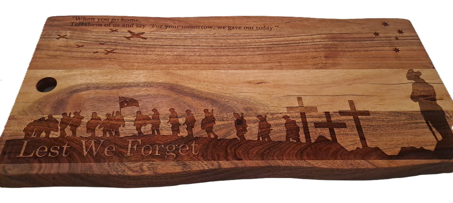 Acacia Serving Board Memorial