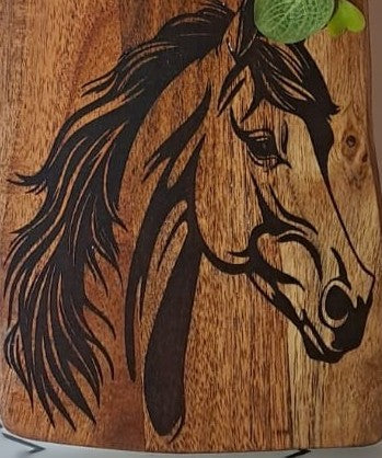 Acacia Serving Board Wild Horse